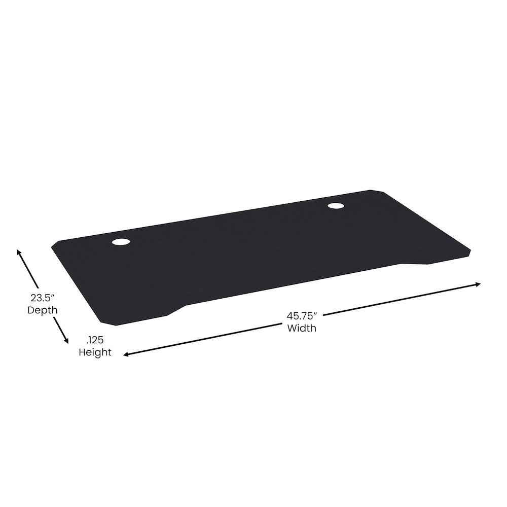 Black Mega Size Extended Gaming Mouse Pad with Anti-Slip Rubber Micro Weave Top. Picture 5
