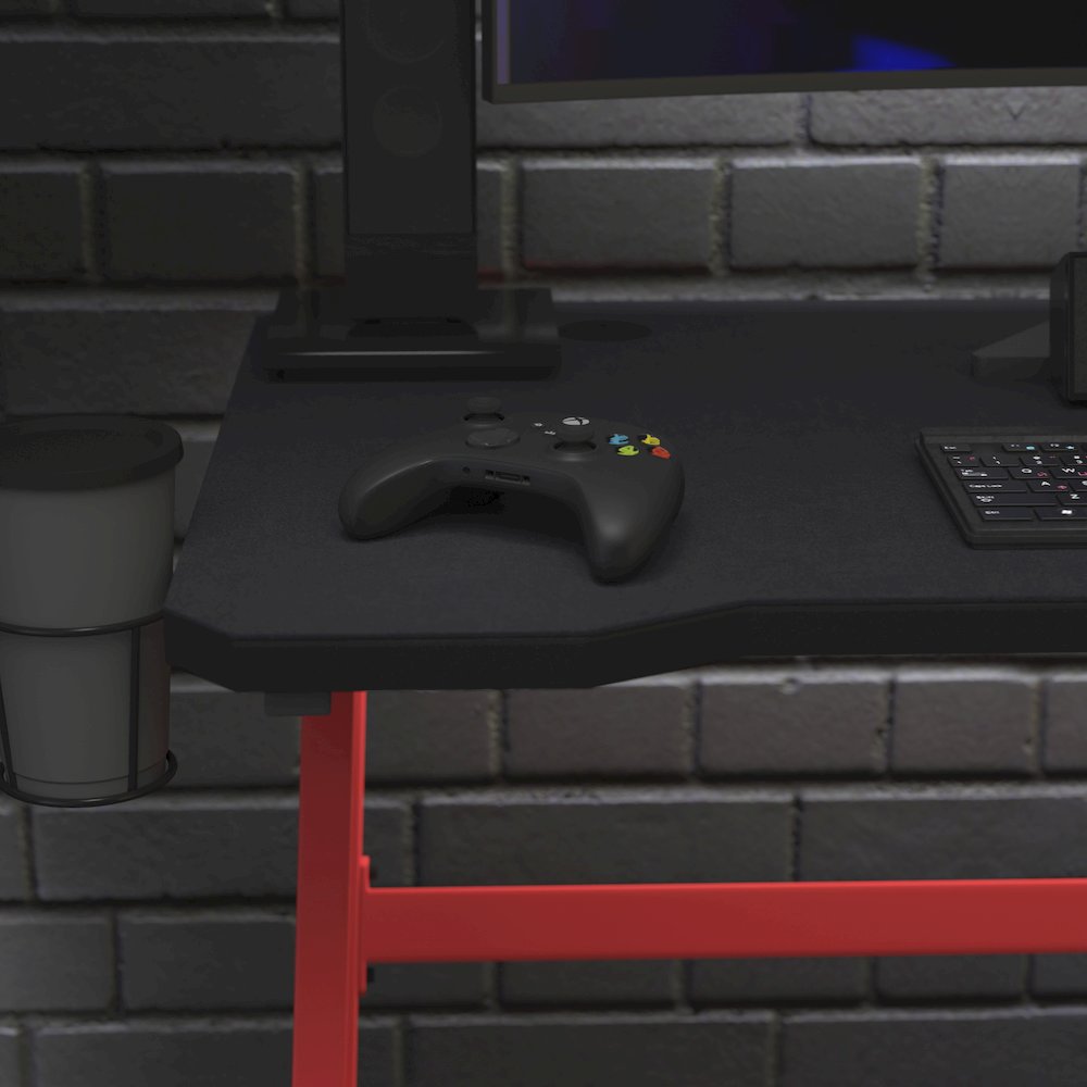 Black Mega Size Extended Gaming Mouse Pad with Anti-Slip Rubber Micro Weave Top. Picture 6