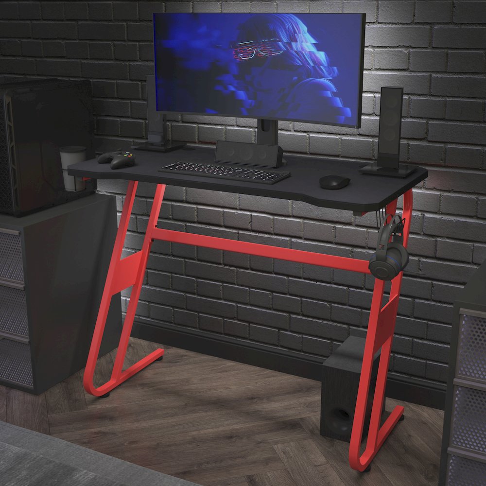 Black Mega Size Extended Gaming Mouse Pad with Anti-Slip Rubber Micro Weave Top. Picture 7