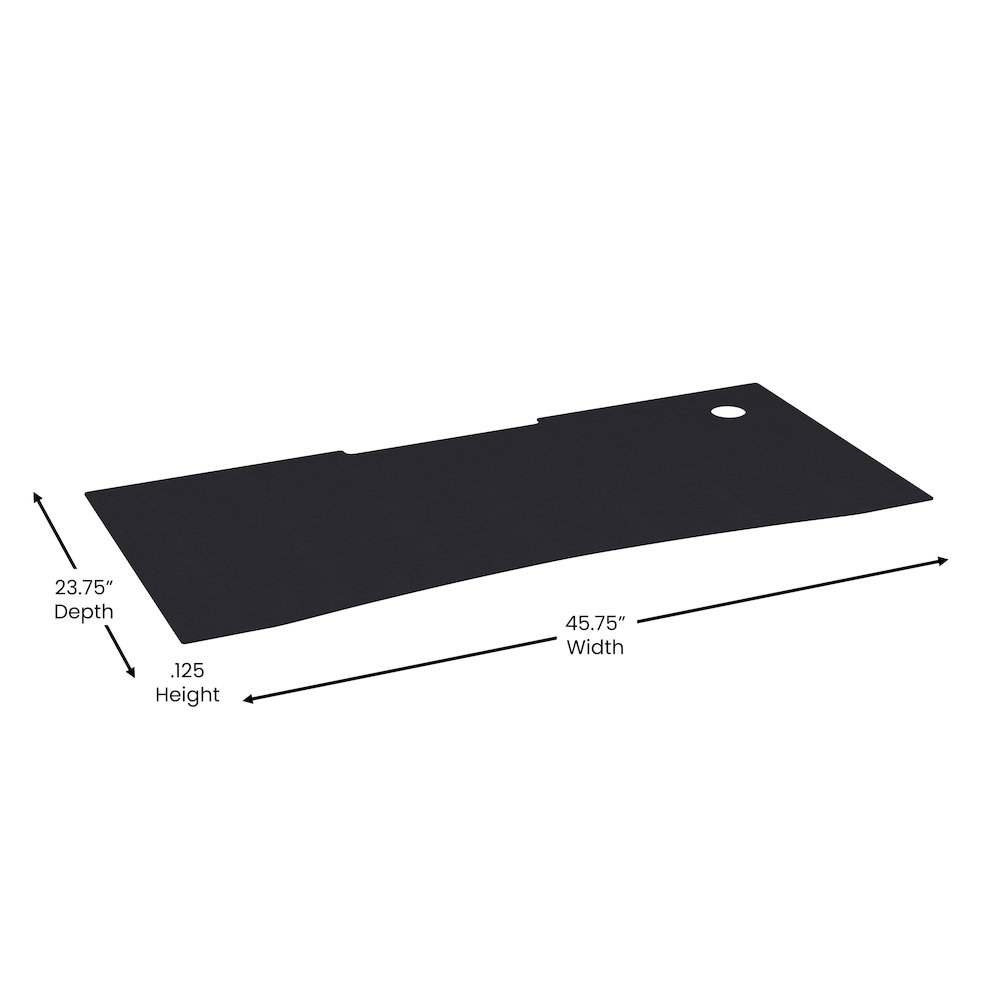 Black Mega Size Extended Gaming Mouse Pad with Anti-Slip Rubber Base. Picture 5