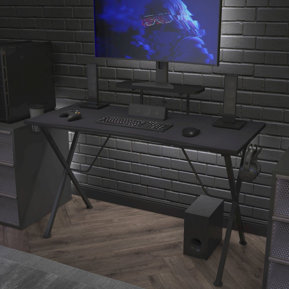 Black Mega Size Extended Gaming Mouse Pad with Anti-Slip Rubber Base. Picture 7