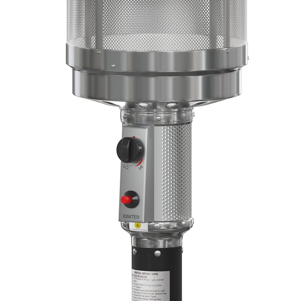 Outdoor Patio Heater with Wheels for commercial and residential outdoor spaces. Picture 11