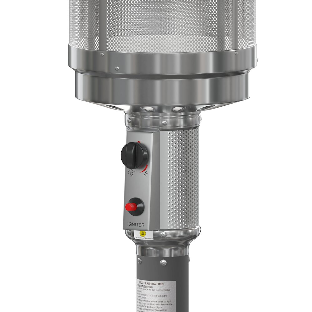 Outdoor Patio Heater with Wheels for commercial and residential outdoor spaces. Picture 11