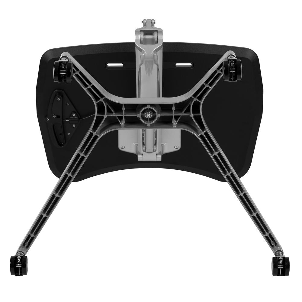 Mobile Sit-Down, Stand-Up Black Computer Ergonomic Desk with 28.25"W Top (Adjustable Range 29" - 41"). Picture 11