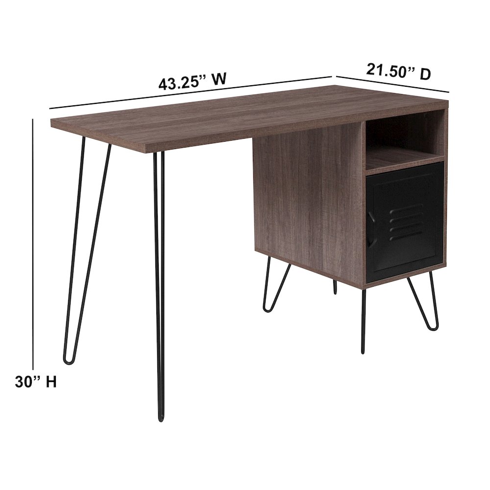Contemporary Style Computer Desk. Picture 2