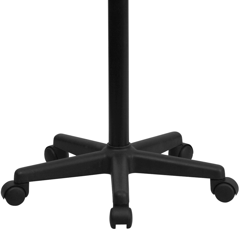 Black Sit to Stand Mobile Laptop Computer Desk. Picture 6