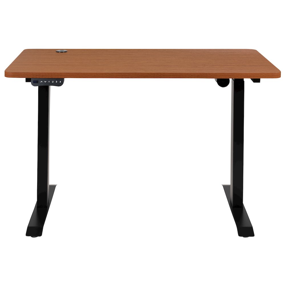 Electric Height Standing Desk - Table Top 48" Wide - 24" Deep (Mahogany). Picture 10