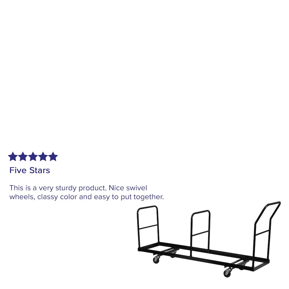Vertical Storage Folding Chair Dolly - 35 Chair Capacity. Picture 3
