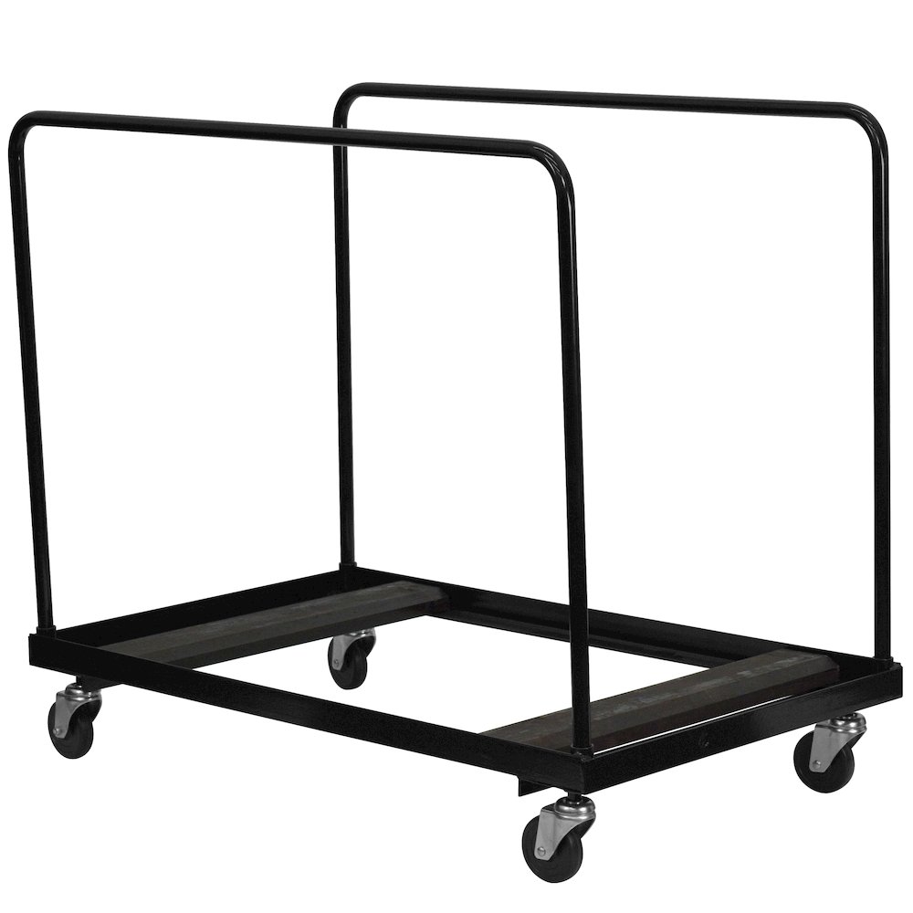 Black Folding Table Dolly for Round Folding Tables. Picture 1