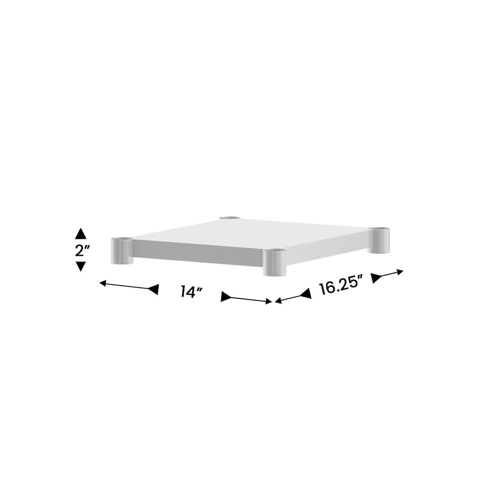 Under Shelf  - Adjustable Lower Shelf for 24" x 18" Stainless Steel Tables. Picture 4