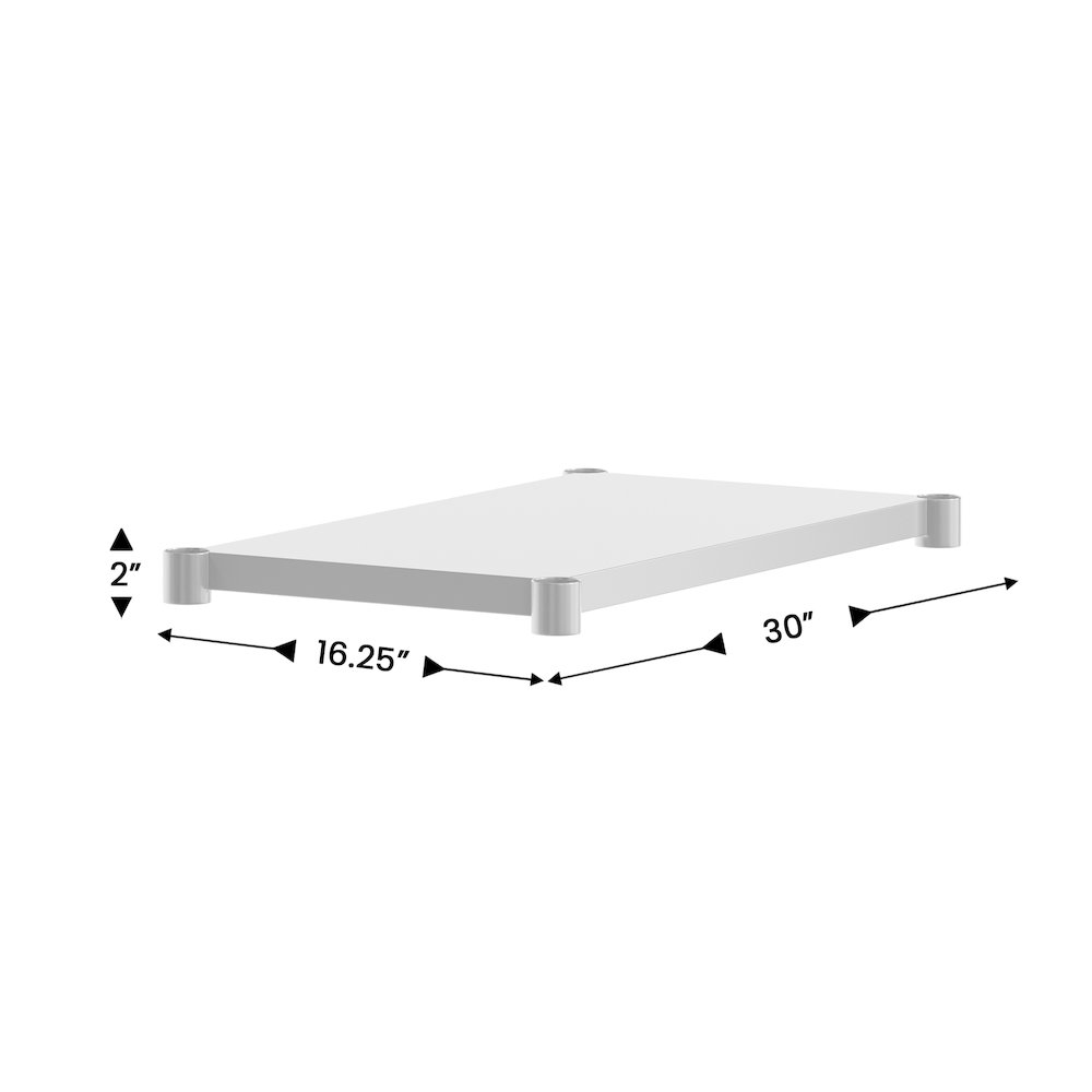 Under Shelf  - Adjustable Lower Shelf for 24" x 36" Stainless Steel Tables. Picture 4