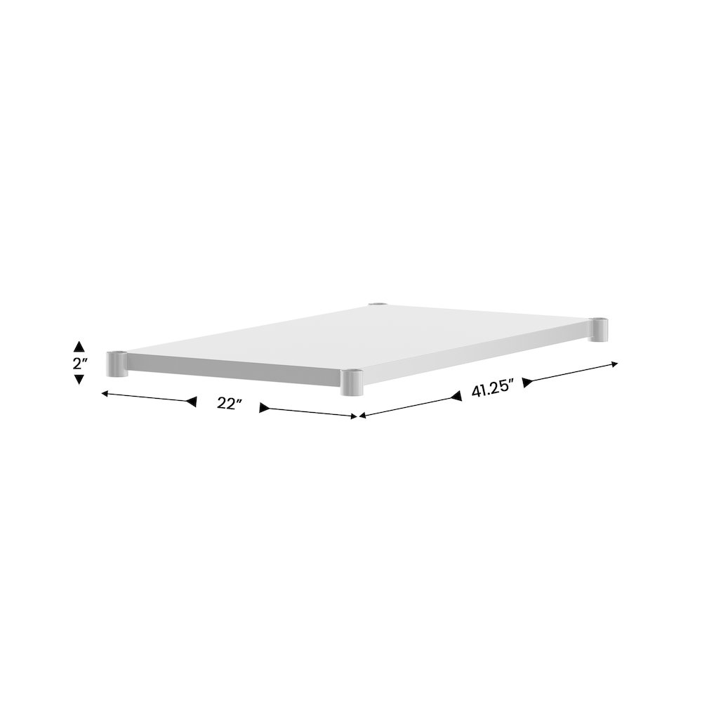 Under Shelf  - Adjustable Lower Shelf for 30" x 48" Stainless Steel Tables. Picture 4