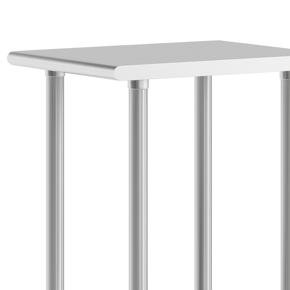 24x18 Portable Prep and Work Table with Top Shelf and Adjustable Undershelf. Picture 5