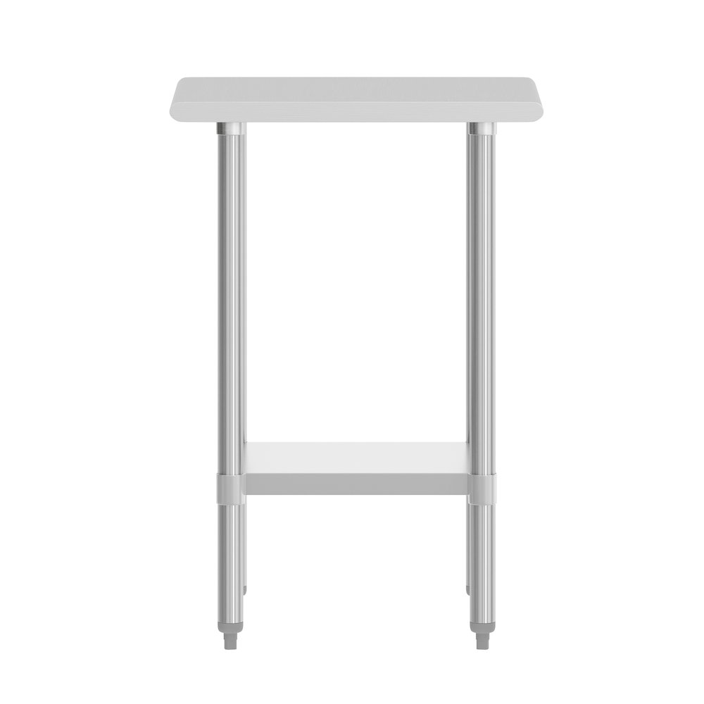 24x18 Portable Prep and Work Table with Top Shelf and Adjustable Undershelf. Picture 7