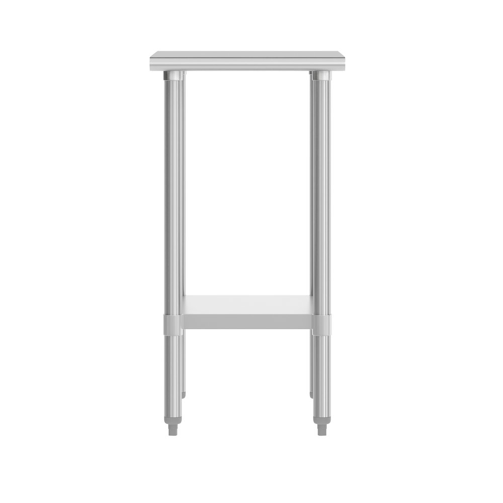 24x18 Portable Prep and Work Table with Top Shelf and Adjustable Undershelf. Picture 6