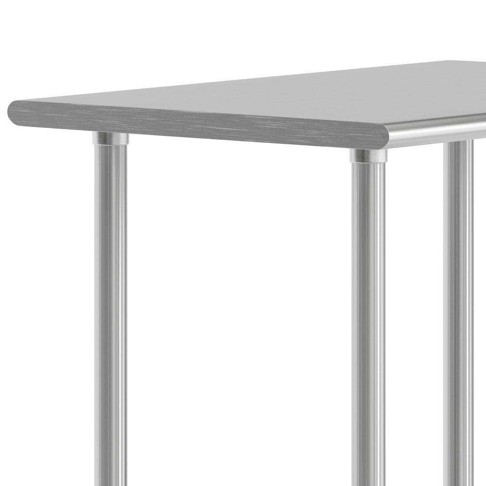 24x36 Portable Prep and Work Table with Top Shelf and Adjustable Undershelf. Picture 5