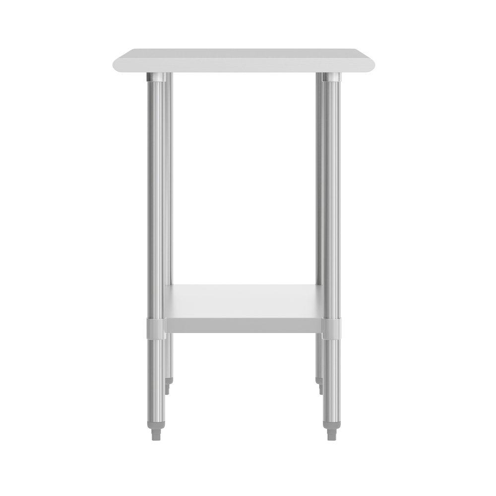 24x36 Portable Prep and Work Table with Top Shelf and Adjustable Undershelf. Picture 6