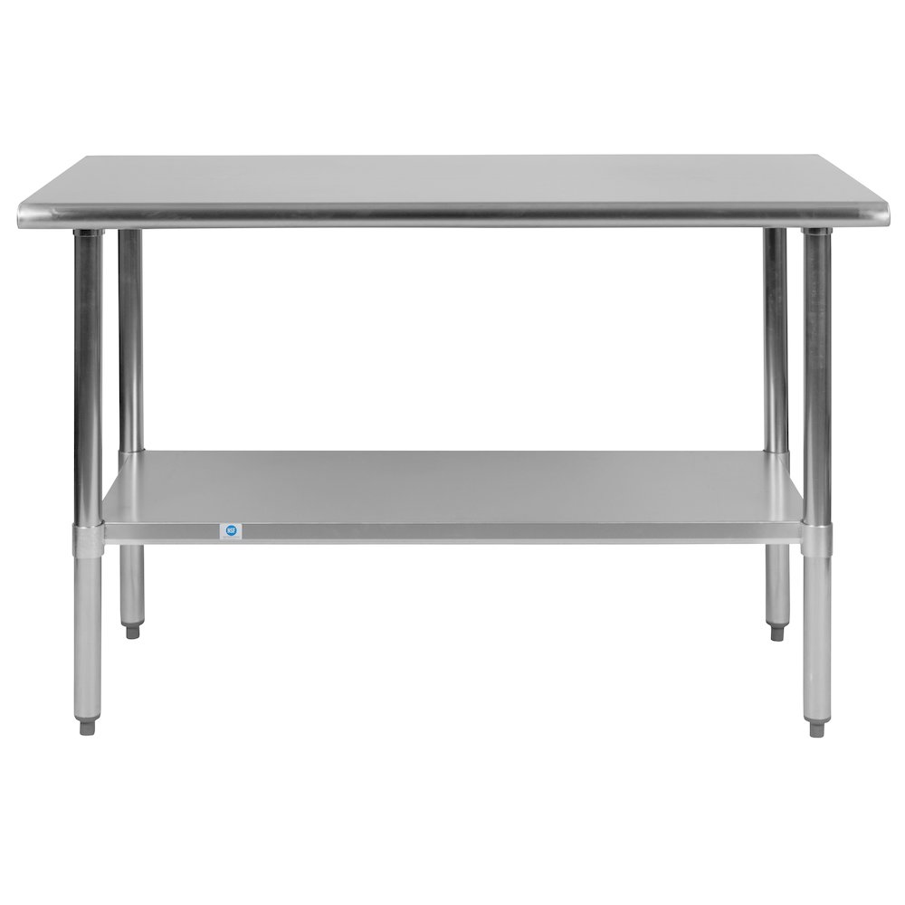 Stainless Steel 18  Gauge Prep and Work Table with Undershelf. Picture 9