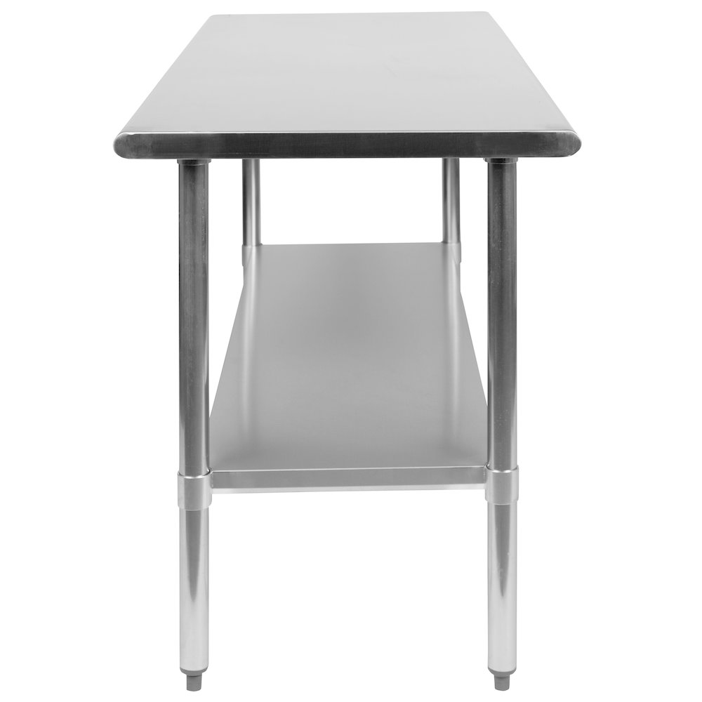 Stainless Steel 18  Gauge Prep and Work Table with Undershelf. Picture 8