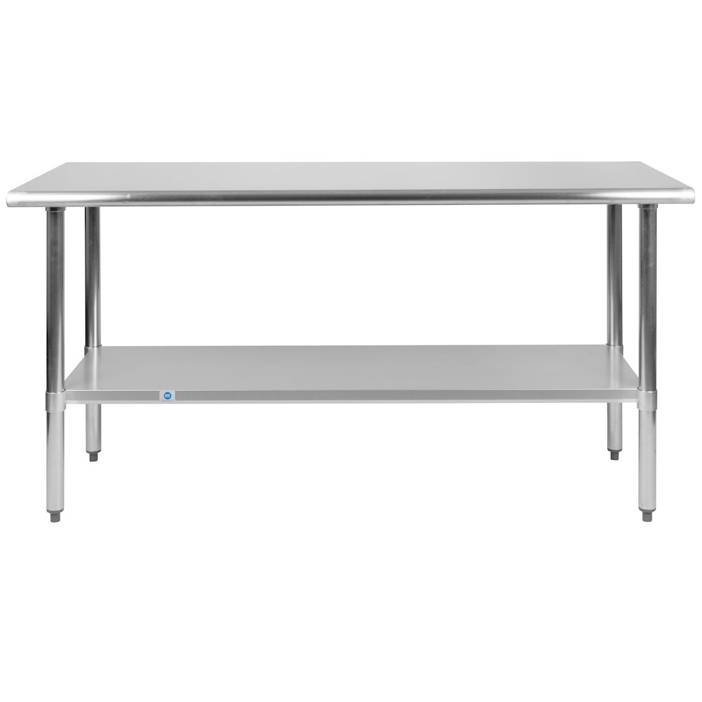 Stainless Steel 18  Gauge Prep and Work Table with Undershelf. Picture 9