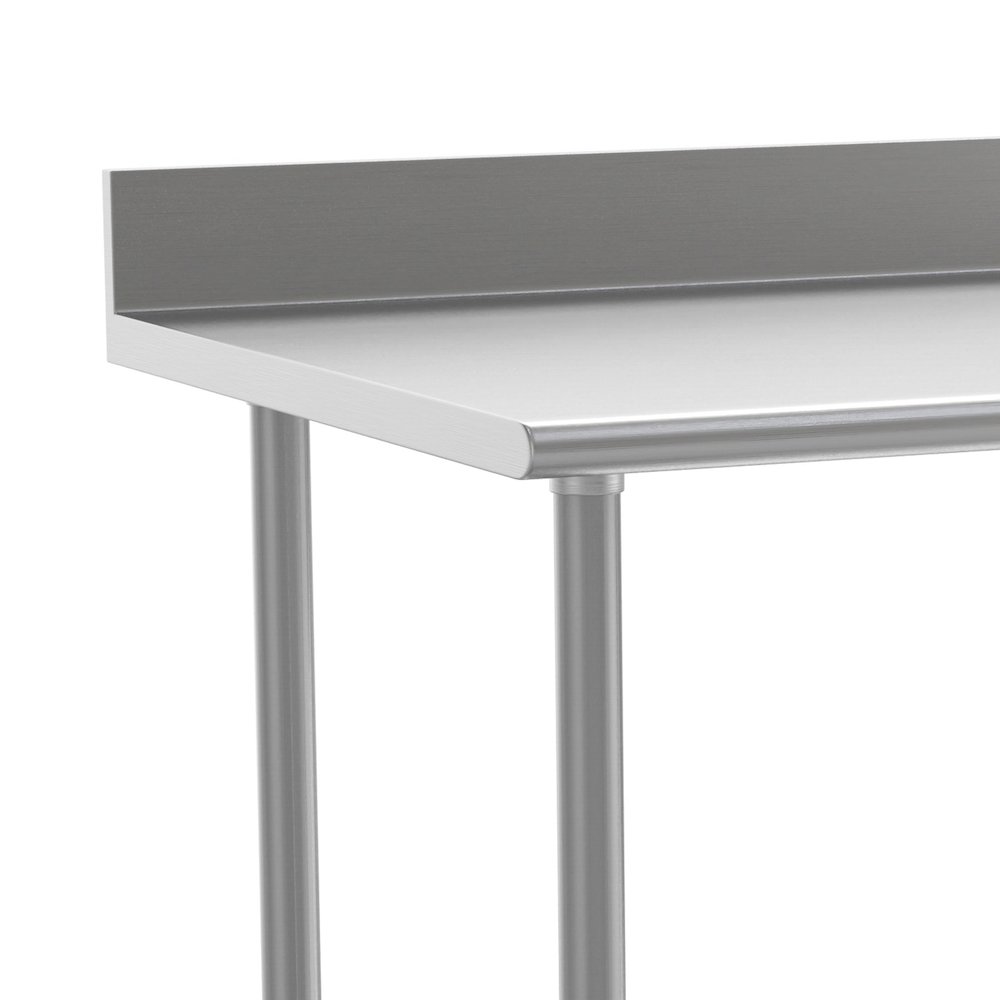 430 Stainless Steel 18 Gauge Kitchen Prep and Work Table, Stainless Steel. Picture 6