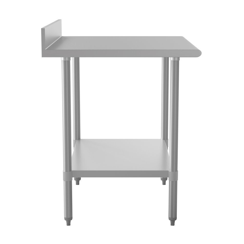 430 Stainless Steel 18 Gauge Kitchen Prep and Work Table, Stainless Steel. Picture 7