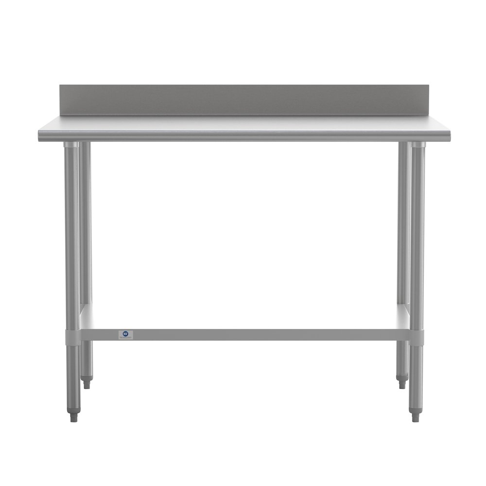 430 Stainless Steel 18 Gauge Kitchen Prep and Work Table, Stainless Steel. Picture 9