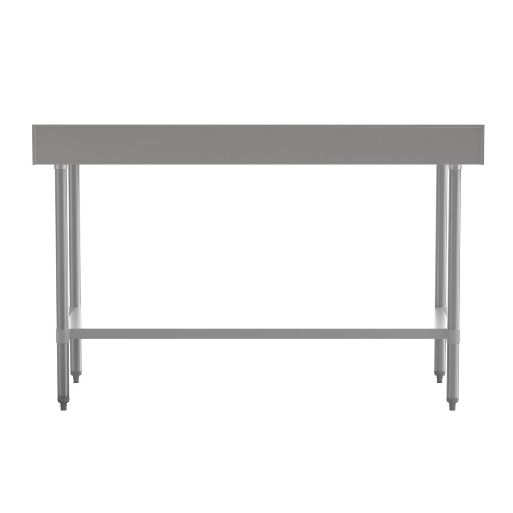 430 Stainless Steel 18 Gauge Kitchen Prep and Work Table, Stainless Steel. Picture 6