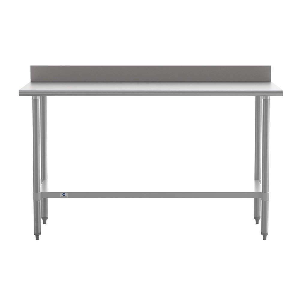 430 Stainless Steel 18 Gauge Kitchen Prep and Work Table, Stainless Steel. Picture 9