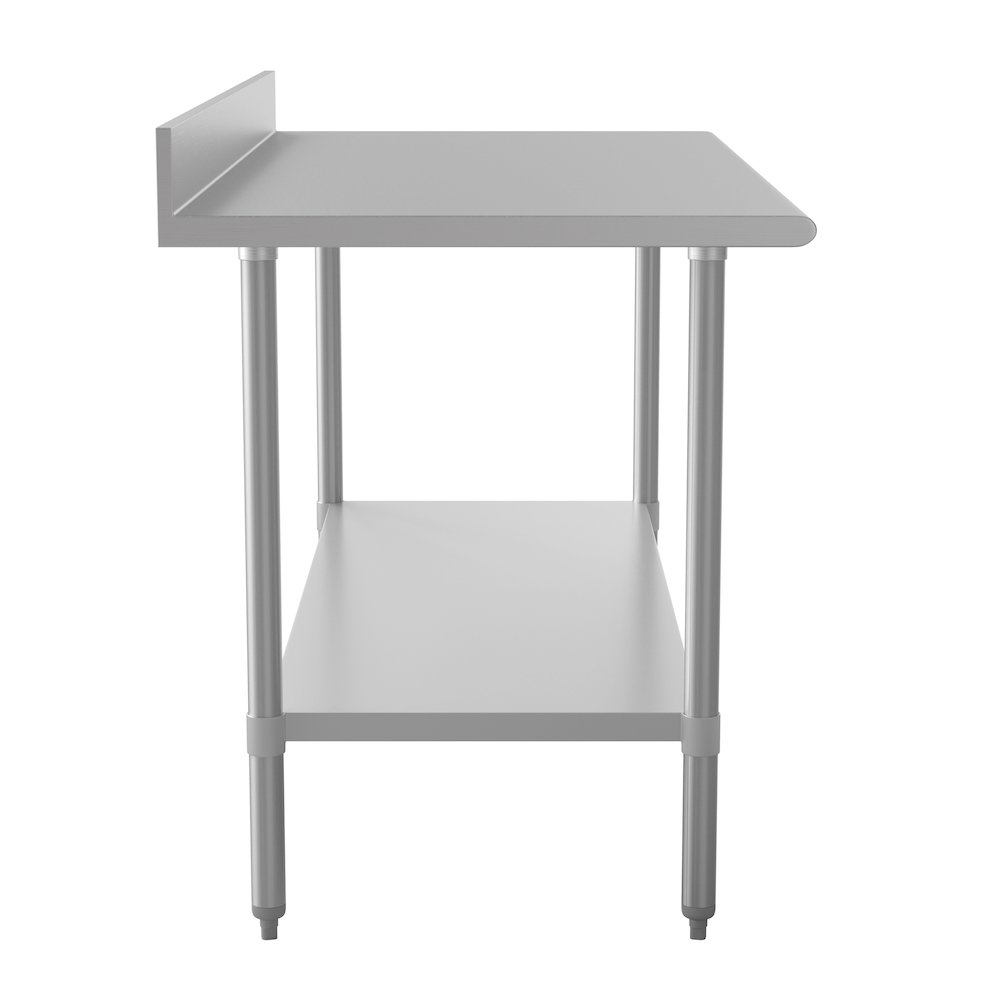 430 Stainless Steel 18 Gauge Kitchen Prep and Work Table, Stainless Steel. Picture 8