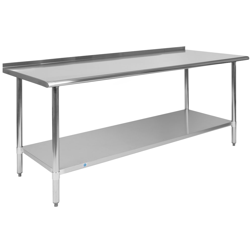 Stainless Steel 18  Gauge Prep and Work Table. Picture 1