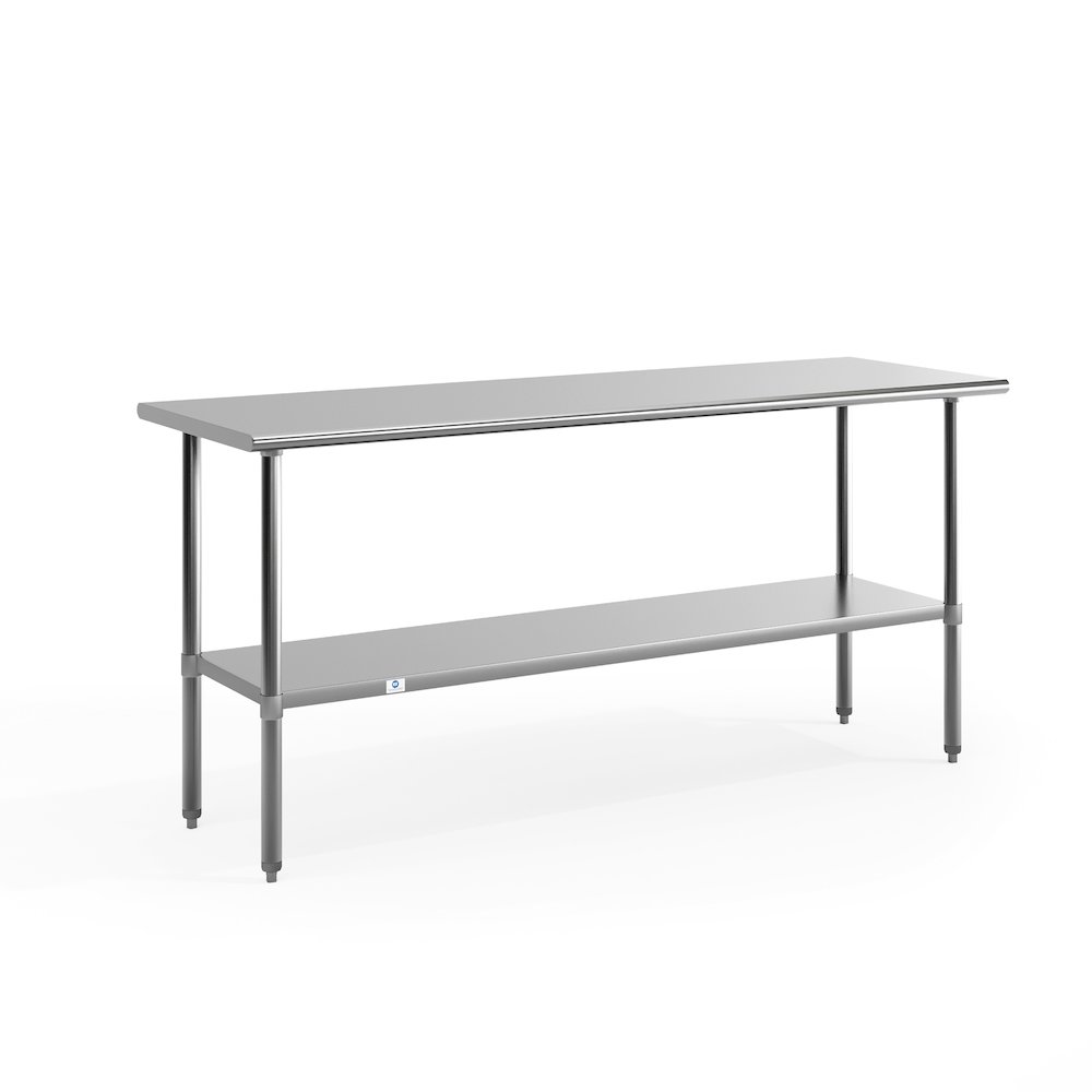 Stainless Steel 18  Gauge Prep and Work Table with Undershelf. Picture 1