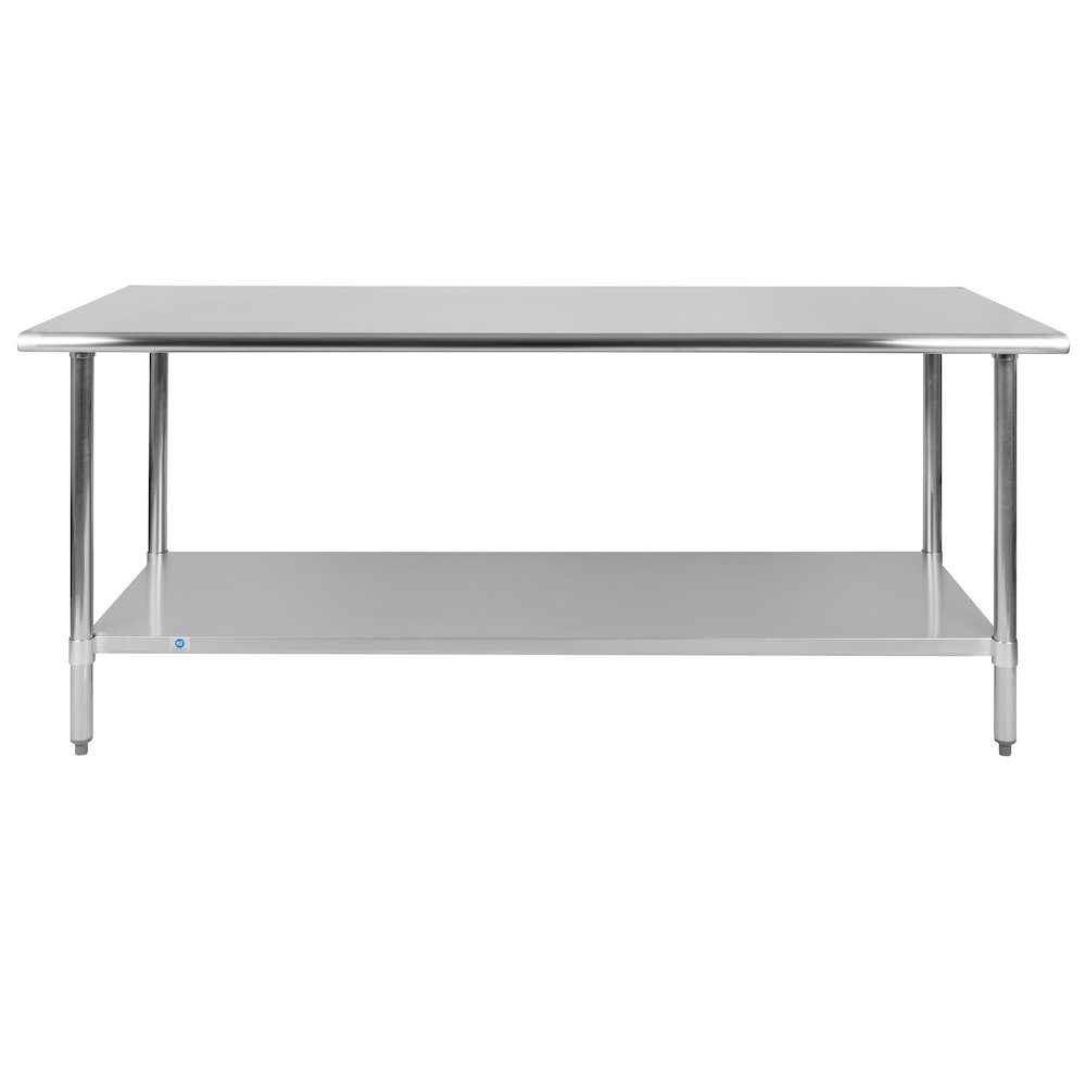 Stainless Steel 18  Gauge Prep and Work Table with Undershelf. Picture 11
