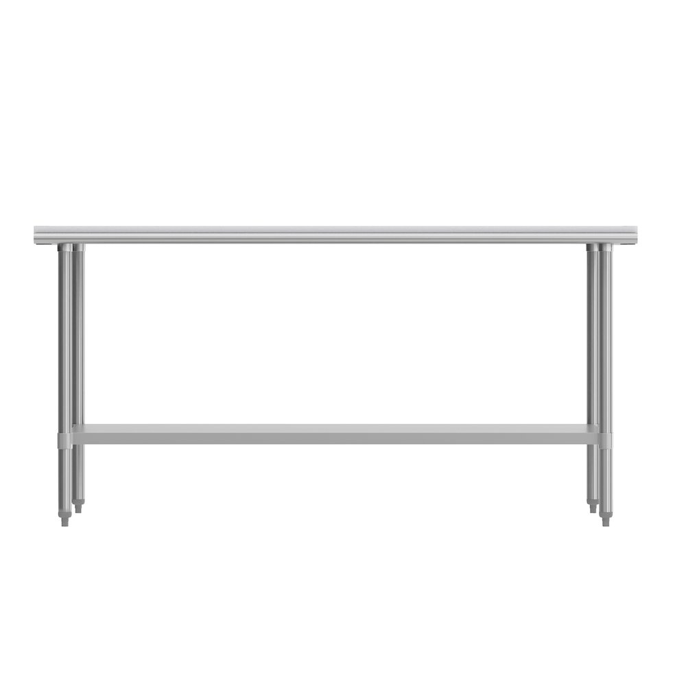 Portable Prep and Work Table with Top Shelf with Poly Cutting Board,Undershelf. Picture 6