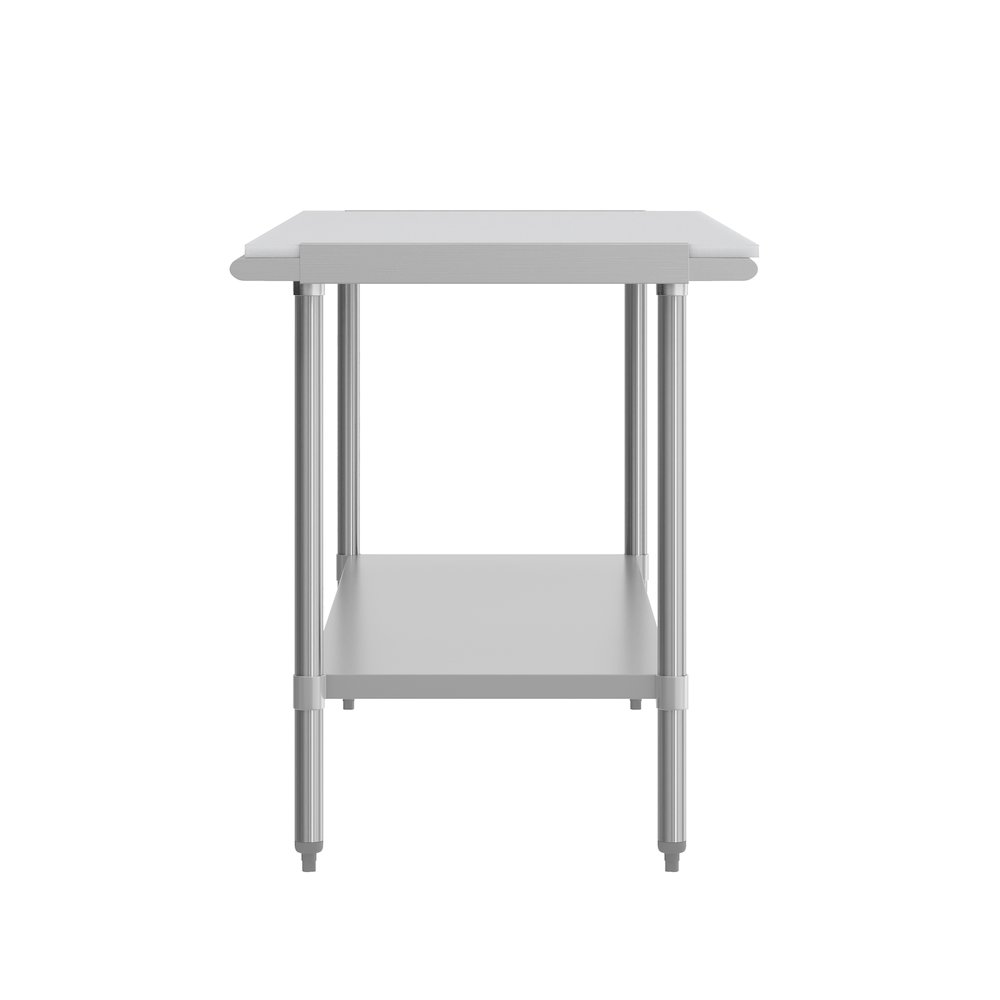 Portable Prep and Work Table with Top Shelf with Poly Cutting Board,Undershelf. Picture 8