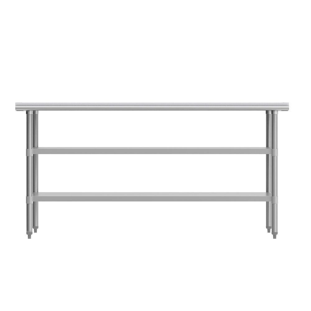 Reader Portable Prep and Work Table with Top Shelf with Poly Cutting Board. Picture 6