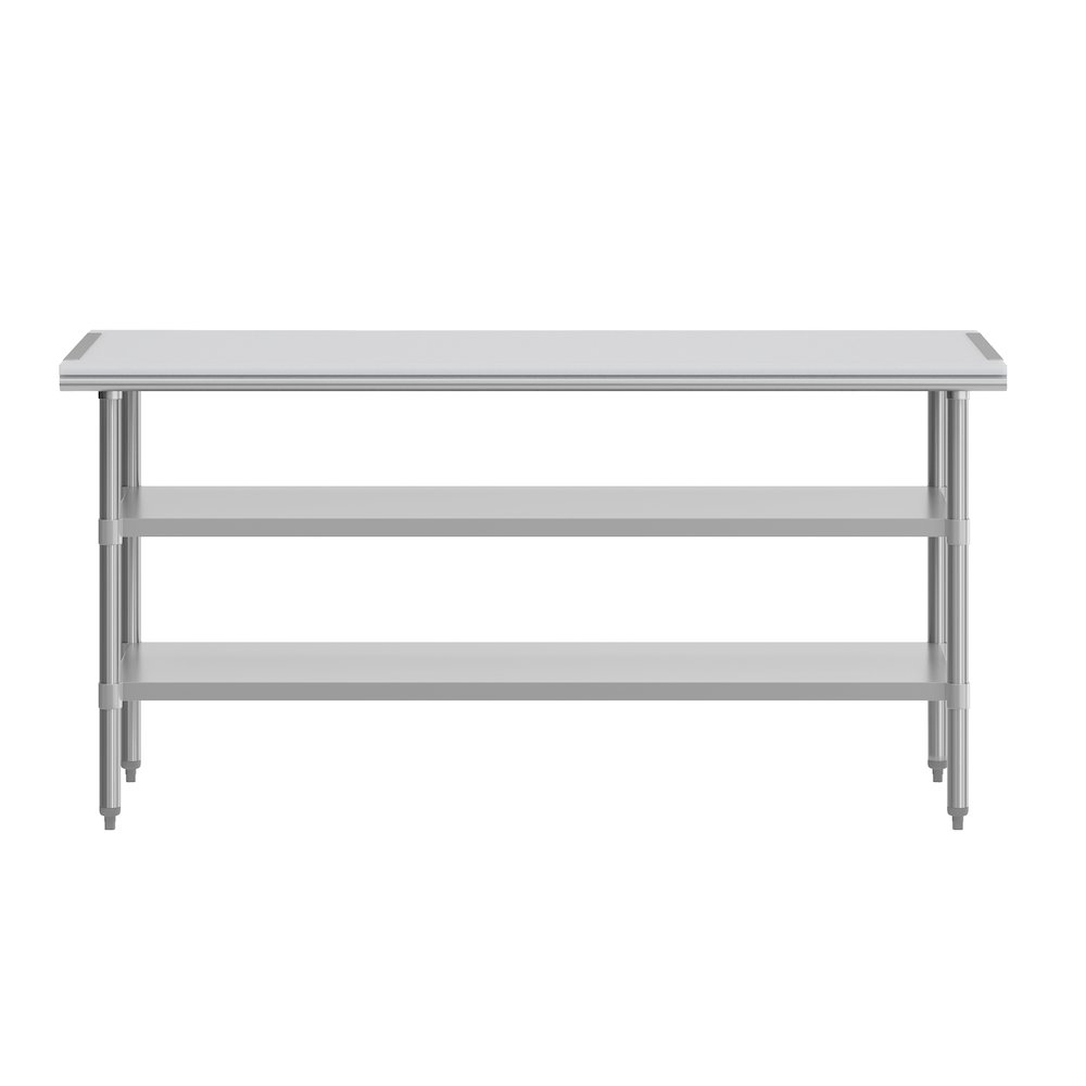 Reader Portable Prep and Work Table with Top Shelf with Poly Cutting Board. Picture 9