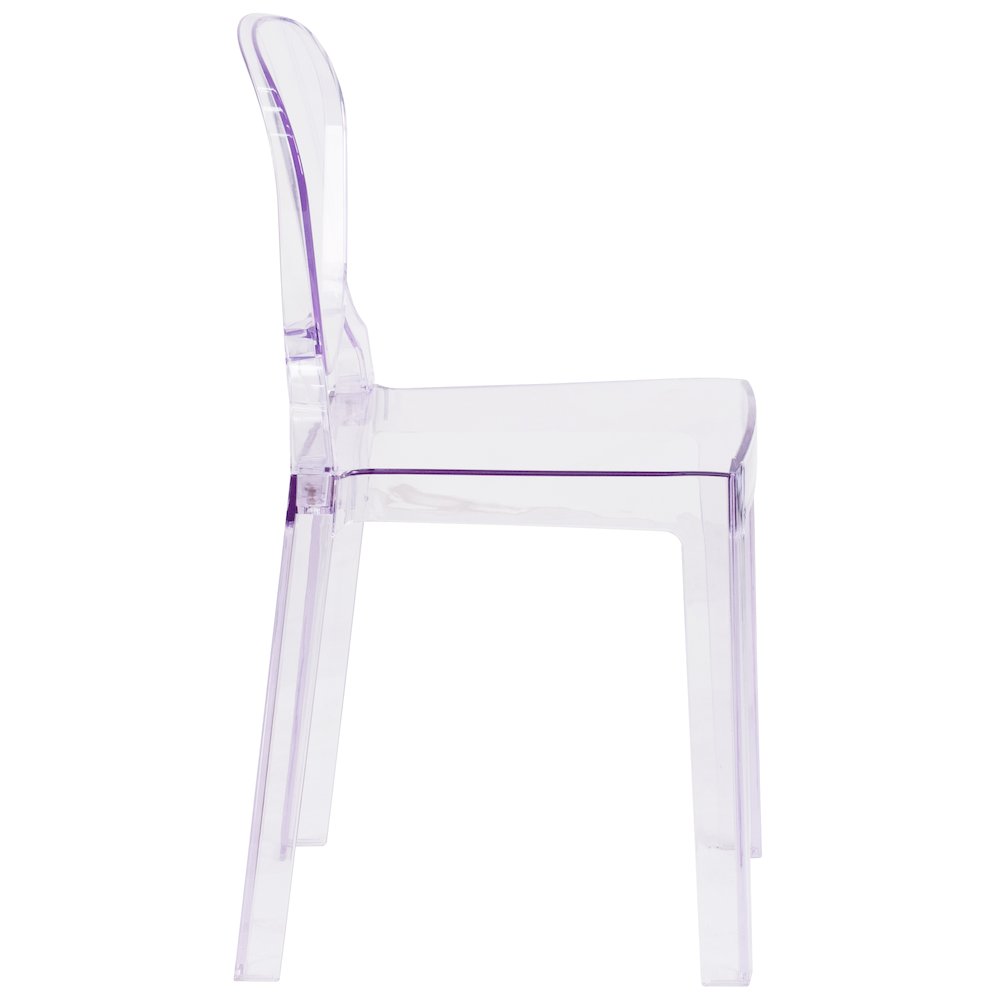 Ghost Chair with Tear Back in Transparent Crystal. Picture 6