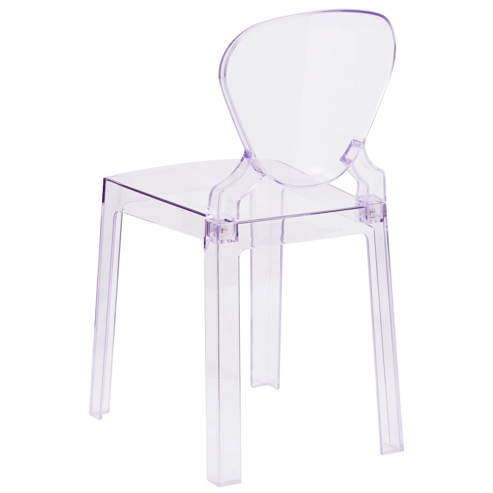 Ghost Chair with Tear Back in Transparent Crystal. Picture 5