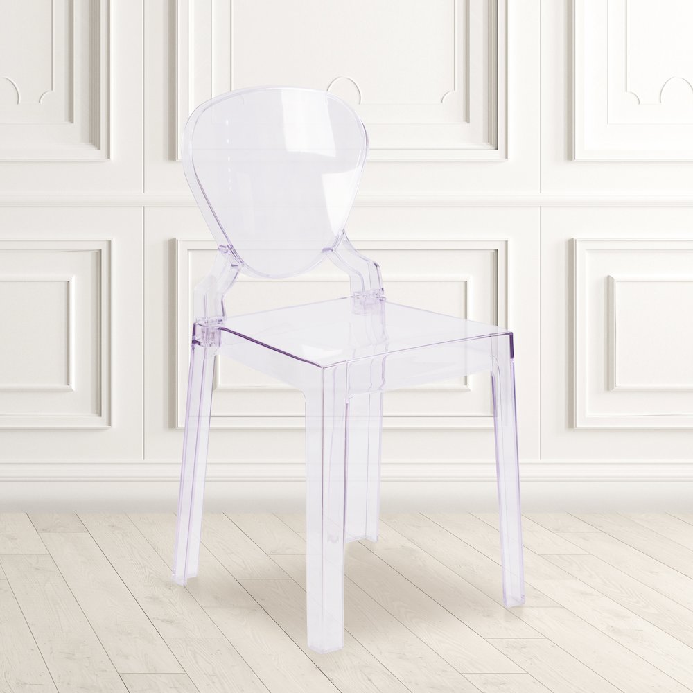 Ghost Chair with Tear Back in Transparent Crystal. Picture 2