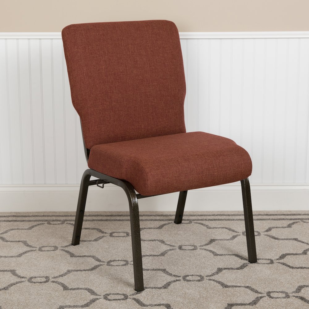 20.5 in. Cinnamon Molded Foam Church Chair. Picture 23