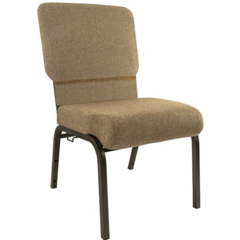 Mixed Tan Church Chair 20.5 in. Wide. Picture 1