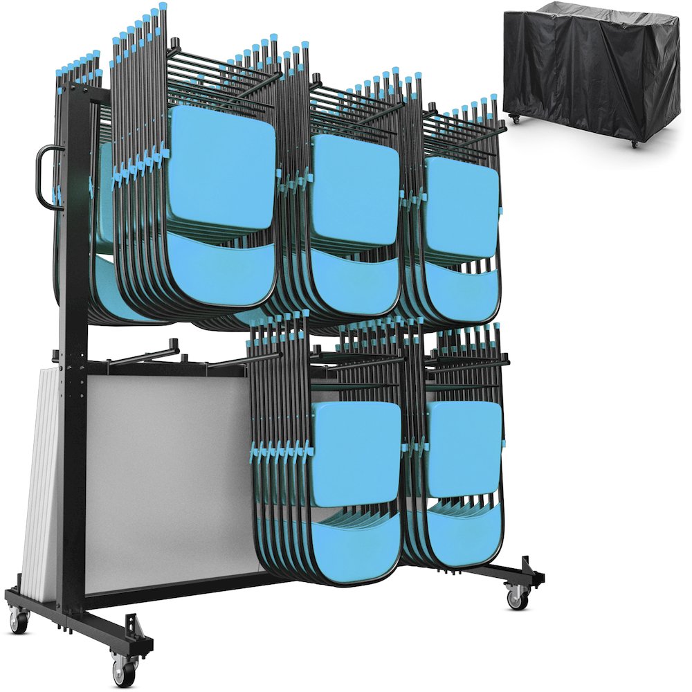 Large Mobile Folding Chair and Table Dolly Cart. Picture 9