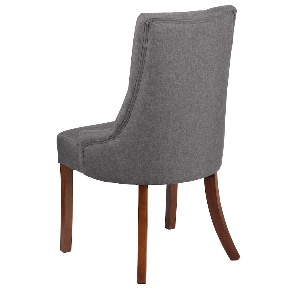 Paddington Gray Fabric Tufted Chair. Picture 4