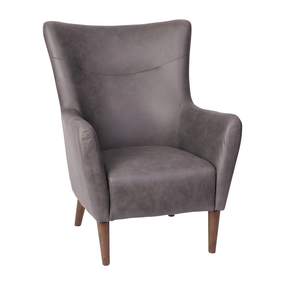 Modern Commercial Grade Wingback Accent Chair. Picture 1