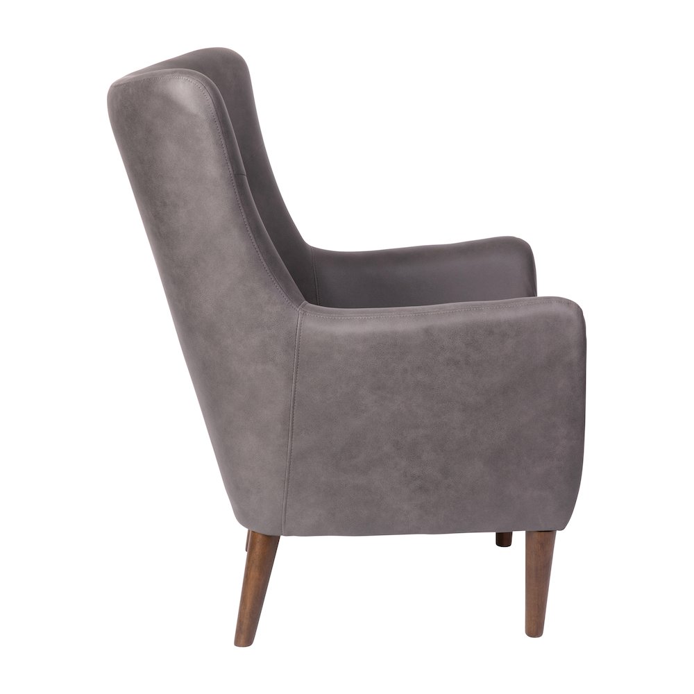 Modern Commercial Grade Wingback Accent Chair. Picture 3