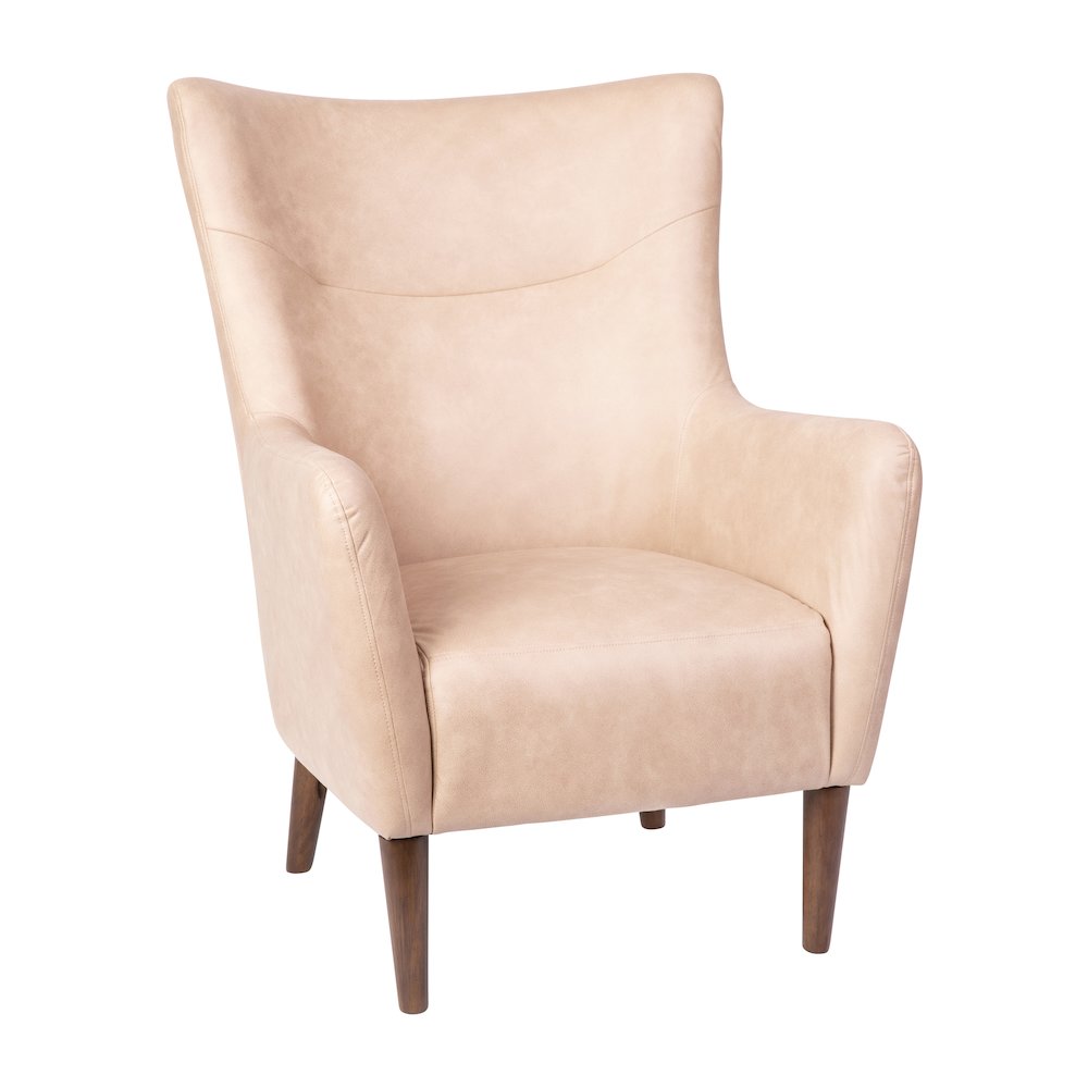 Modern Commercial Grade Wingback Accent Chair. Picture 1