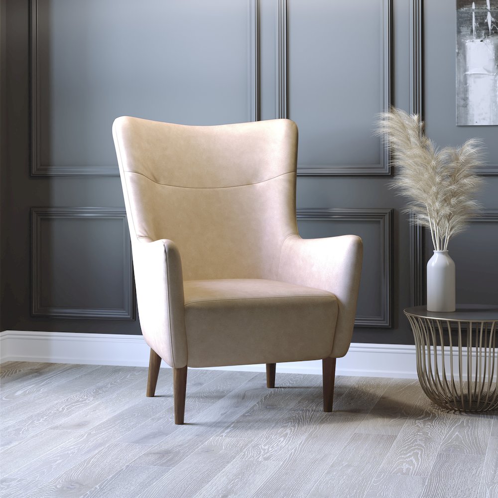 Modern Commercial Grade Wingback Accent Chair. Picture 2