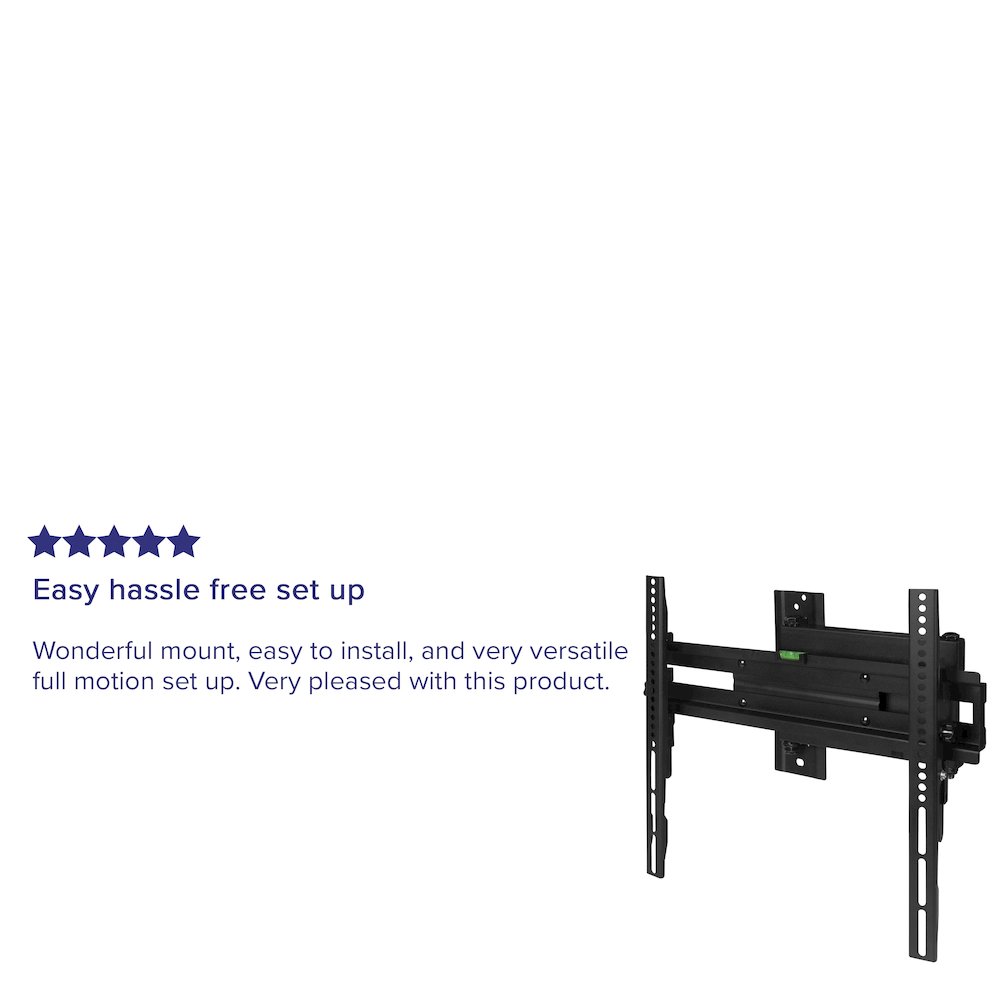 Full Motion TV Wall Mount - Fit most TV's 40" - 84" (Weight Cap 100LB). Picture 4