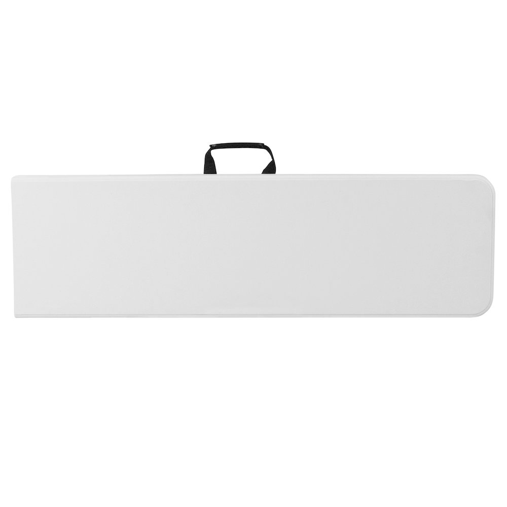 10.25''W x 71''L Bi-Fold Granite White Plastic Bench with Carrying Handle. Picture 8